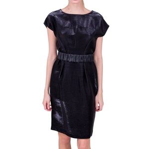 Belted Shimmer Dress